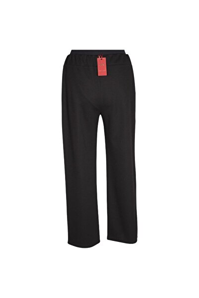 HESNA Women's Nazli Winter Plus Size Unlined Black Trousers