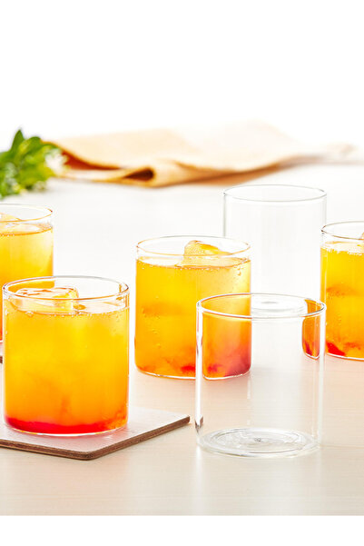 Borosil 6-Piece Vision Glasses Small Squat Set 205ml