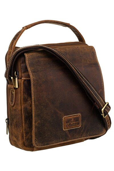 Other Geantă din piele PTN-371-TMH-5832 Maro deschis