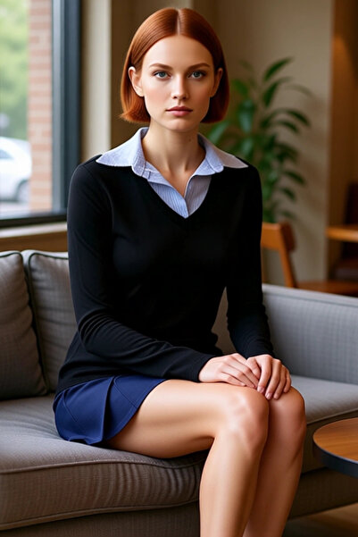 PayBuy Women's Burgundy Polo Neck Color Block Long Sleeve Basic Silhouette Smart Persona 100% Cotton Winter Knitwear Top