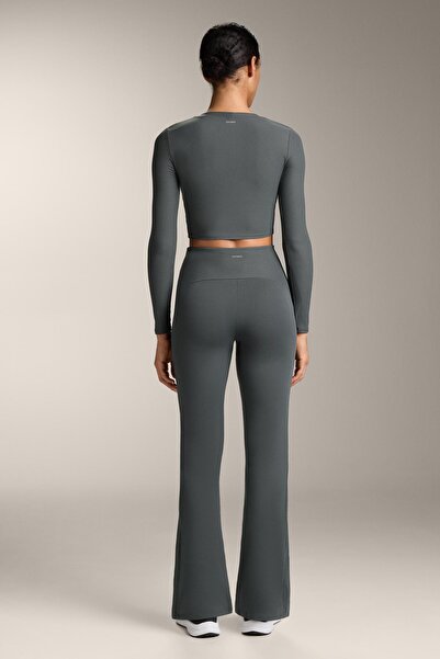 Oysho Comfortlux long-sleeved rib T-shirt