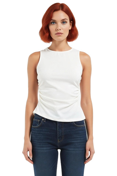 PayBuy Asymmetric Cut Fitted Woven Blouse Comfortable Summer Style Durable Material Special Design