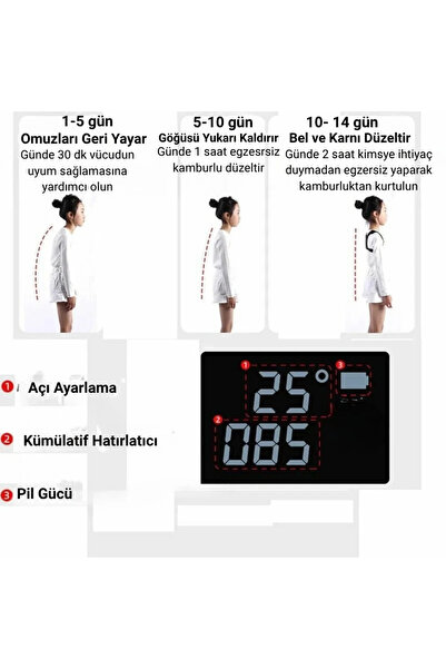Akıllı kambur ve omurga düzeltici korse-Çocuk ve Yetişkin İçin Omurga Destek Cihazı