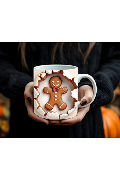 Evion Ginger Man (Cookie Man) Patterned Mug – New Year's Special Design