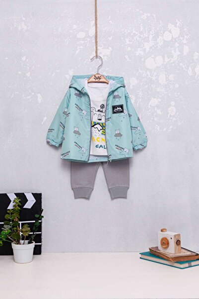 JNF kids Baby Boy & Child Raincoat 3-Piece Set