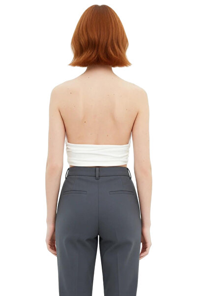 PayBuy Stylish Halter Neck Sleeveless Knitted Blouse Long Lasting Modern Style for Daily Wear