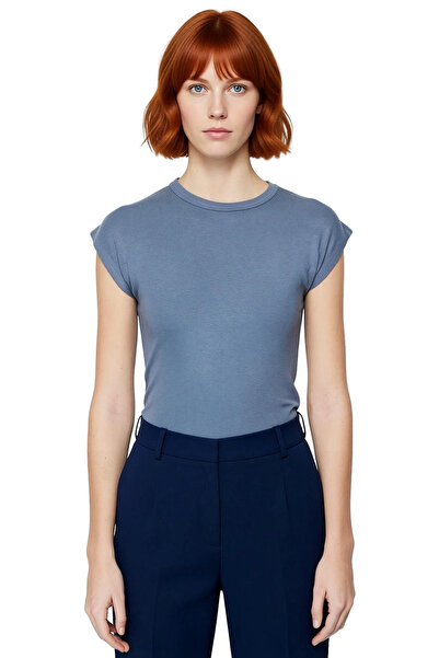 PayBuy Women's Viscose Rib Fitted Blouse Daily Summer Comfortable Cut Special Design Distinguished Material