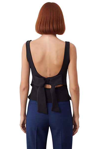 PayBuy Fitted Strap Blouse Back Bow Detail Summer Stork Woven Carefully Selected Modern Style