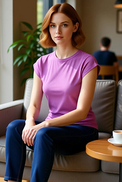 PayBuy Bluză de damă cu nervuri viscoase, ocazional de vară, croiala confortabilă, design special, material distins