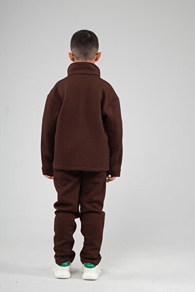 king brich Kingbrich Kids Front Snap Jacquard Shirt Set