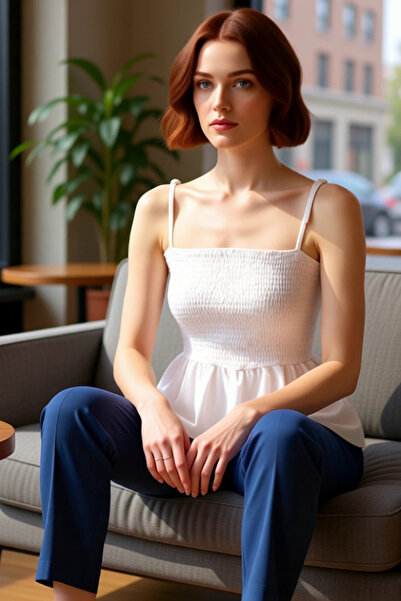 PayBuy Women's Cotton Suspender Blouse Stylish and Comfortable Perfect Choice for Everyday Style Quality Stylish Comfortable Modern