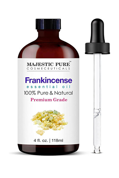 Majestic Pure Frankincense Essential Oil with Glass Dropper, 118ml
