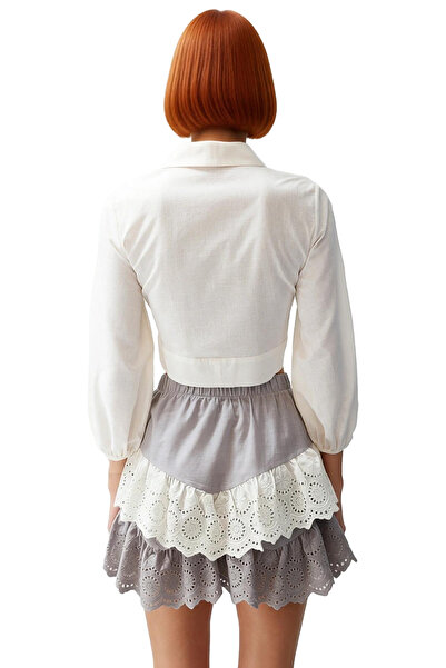 PayBuy Summer Crop Blouse Cotton Balloon Sleeve V Neck Beach Comfortable Cut Premium Quality Perfect Fit