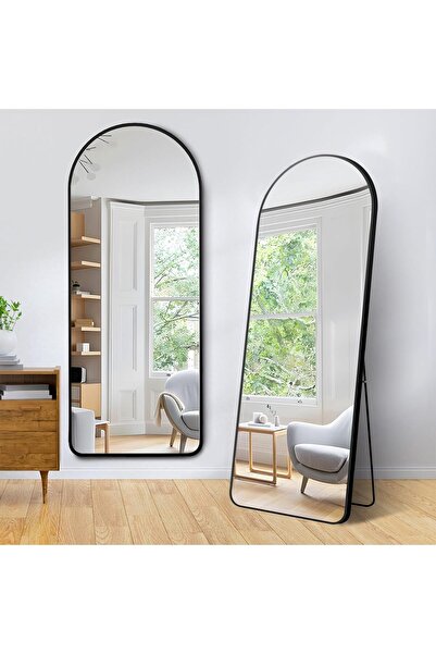 Bluejw Arched Full Length Mirror 155x45*5cm (Black)