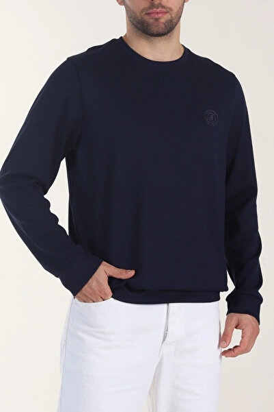 EXSPORT Transitional Soft Textured Stretchy Knit Sweater with Bike Collar