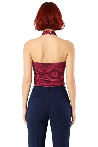 PayBuy Summer Crop Halter Neckline Tulle Blouse Polyester Elastane Carefully Selected High Quality Custom Design