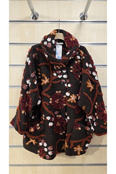 Park Moda معطف من الفيلق المزخرف بالزهور