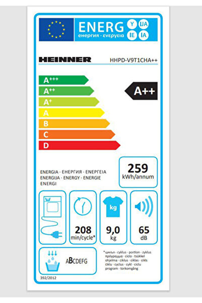 Heinner CLOTHES DRYER HHPD-V9T1CHA++