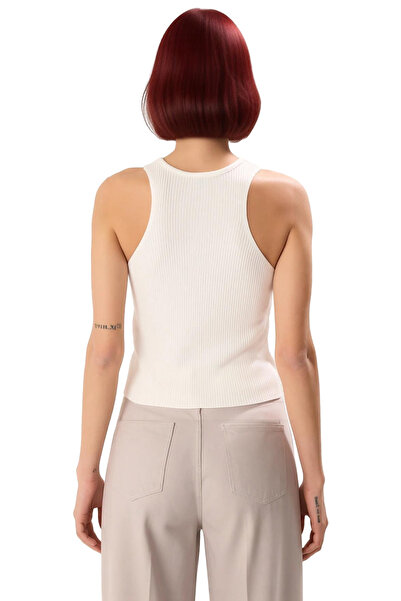 PayBuy Women's Corded Fabric Crew Neck Sleeveless Knitwear Quality Stylish Comfortable Modern Elegant Casual