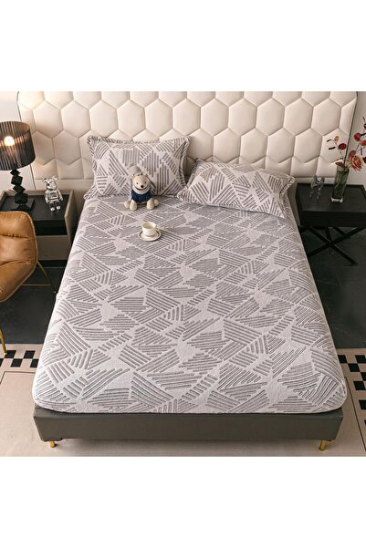 JOJO HOME Cocolino cover set 180x200cm + 2 pillowcases 50x70cm, Abstract, Gray