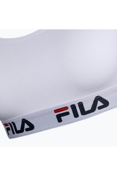 FILA Sutien sport pentru femei, bumbac, alb, XS