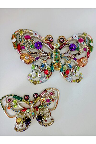 Happy tasarımlarr Ev objesi süslü kelebek parıltısı göz alıcı obje biblo