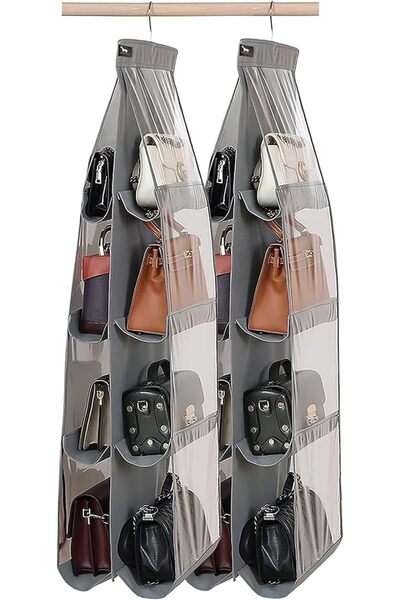 Arabest 2 Pcs Wardrobe Purses Organiser, Hanging Organiser, Hanging Organiser...