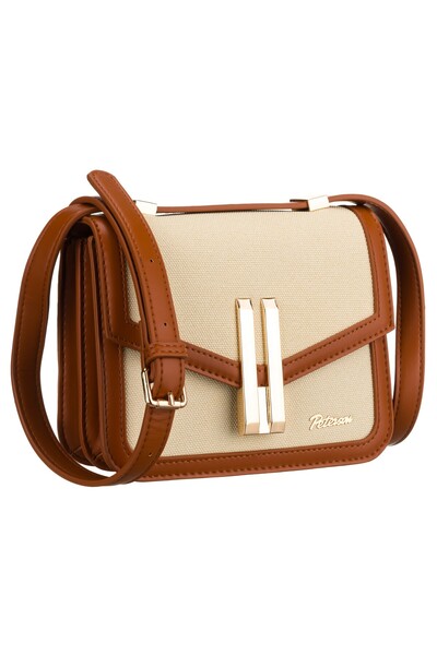 Other Geantă de damă PTN Dalia-1245 Ecru-Maro