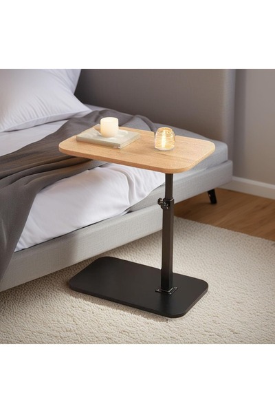 Topone1Topone1 Height-adjustable C-shaped side table, C-shaped coffee table, suitable for living rooms and bedrooms