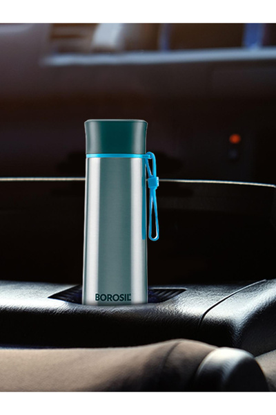 Borosil Vacuum Sprint Bottle Steel 400ml