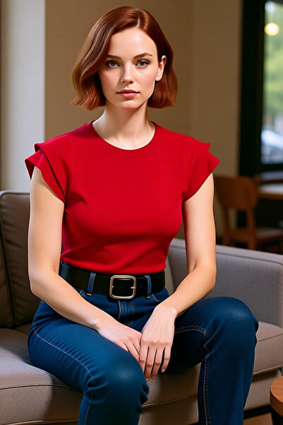 PayBuy Women's Crew Neck Fitted Short Sleeve Knitted Blouse Quality Craftsmanship Perfect Fit