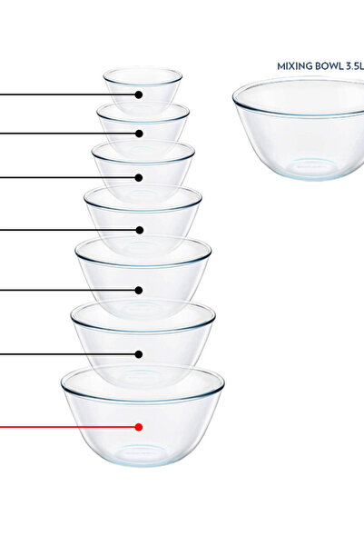 Borosil Glass Mixing Bowl 3.5Ltr