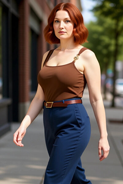 PayBuy ملابس علوية نسائية محبوكة بتفاصيل دقيقة وحزام، ملائمة للجسم، ذات جودة ...