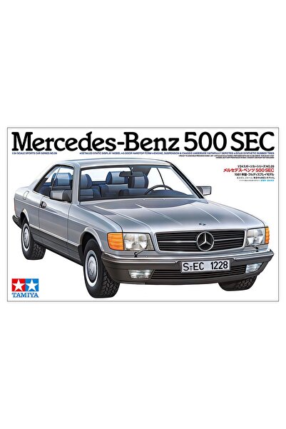 TAMIYA 1/24 Mercedes-Benz 500 SEC Plastik Araba Maket Kiti, Demonte Hobi Seti