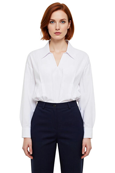 PayBuy Women's Oversized Shirt Collar Woven Blouse Stylish and Comfortable Daily Wear Quality Stylish Casual