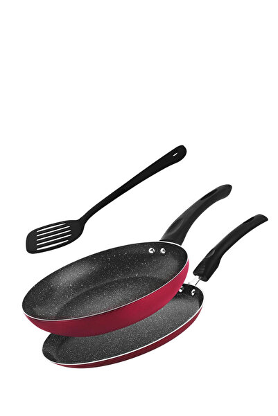 RAJ 3-Piece Non Stick Frypan 24cm, Crepe Pan 24cm and Turner Set