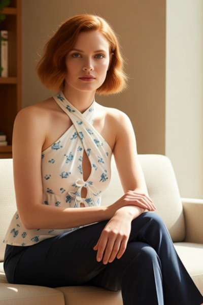 PayBuy Summer Knitted Blouse V Neck Fitted Fit Casual Style Long Lasting High Quality Professional Look