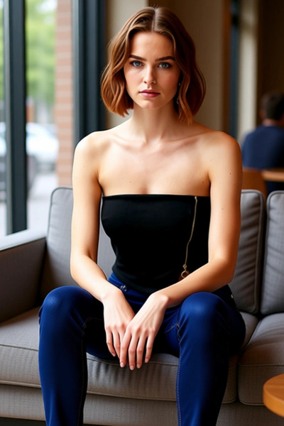 PayBuy Asymmetrical Strapless Crop Blouse Fitted Fit Polyester Summer Long Lasting Comfortable and Stylish