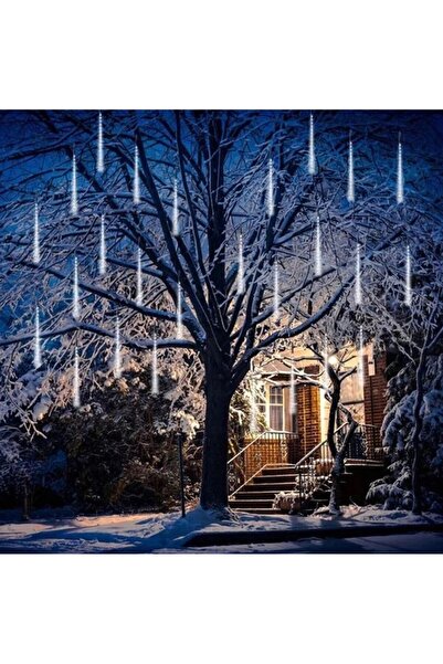 zola Χριστουγεννιάτικη εγκατάσταση, 8 σωλήνες LED μετεωρίτη, συνολικού μήκους 4,5 m, μήκους σωλήνα 50 cm, 7V, IP44