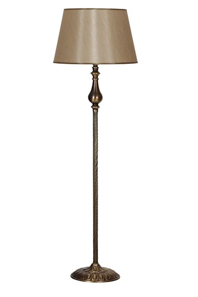 Vinner Plus Antony Eskitme Burgulu Metal Lambader - Çift Gold Şeritli Mataro Vizon