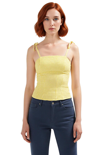 PayBuy Summer Plaid Seersucker Woven Sleeveless Blouse Comfortable Casual Style Distinguished Material Premium Quality