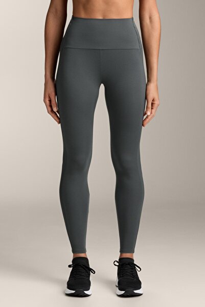 Oysho Comfortlux high-rise rib ankle-length leggings