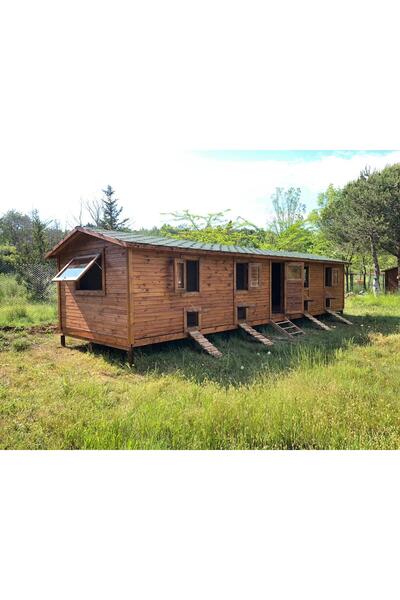 Woodzanya 3×8=24m² 240 Tavukluk Ahşap Tavuk Kümesi