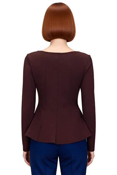 PayBuy Γυναικεία πλεκτή μπλούζα με μακρυμάνικο λαιμόκοψη με μακρύ μανίκι, κομψή, άνετη, μοντέρνα και κομψή καθημερινή