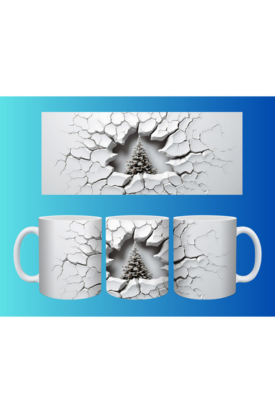 Evion Christmas Pine Tree Themed Mug – Warm Gift for Winter