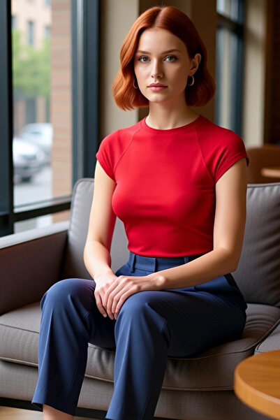 PayBuy Summer Crew Neck Fitted Viscose Blouse Stylish Appearance Perfect Fit