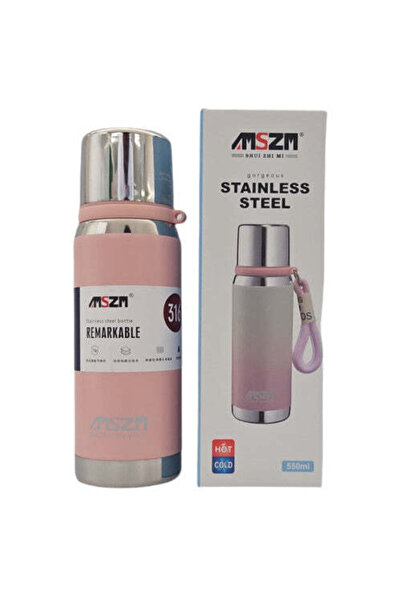 Generic 550ml Hot Cold Stainless Steel Vacuum Flask - Pink