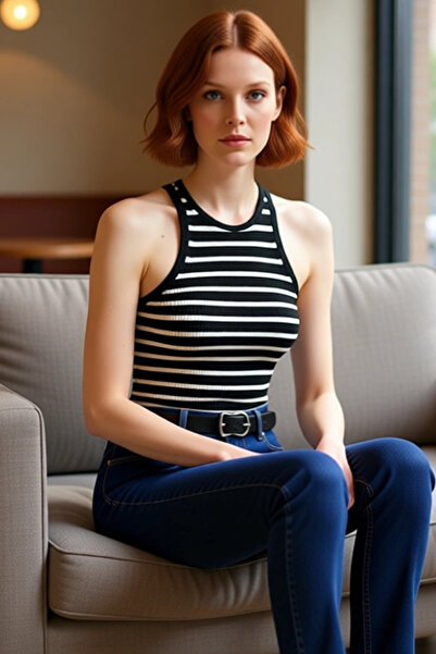 PayBuy Women's Crew Neck Fitted Viscose Blouse Comfortable Summer Casual Modern Style Special Design