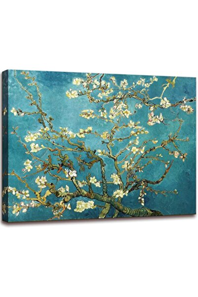 ALAYRA International لوحة فنية جدارية لشجرة زهر اللوز (60×80 سم، مؤطرة) – نسخ...