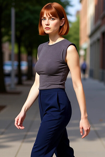 PayBuy Women's Crew Neck Crop Knitted Blouse Casual Summer Design Premium Quality Zarifane